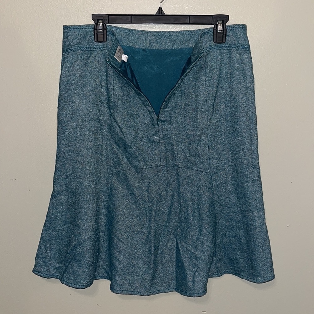 LOFT Green Skirt Womens Size 12 - Picture 4 of 8